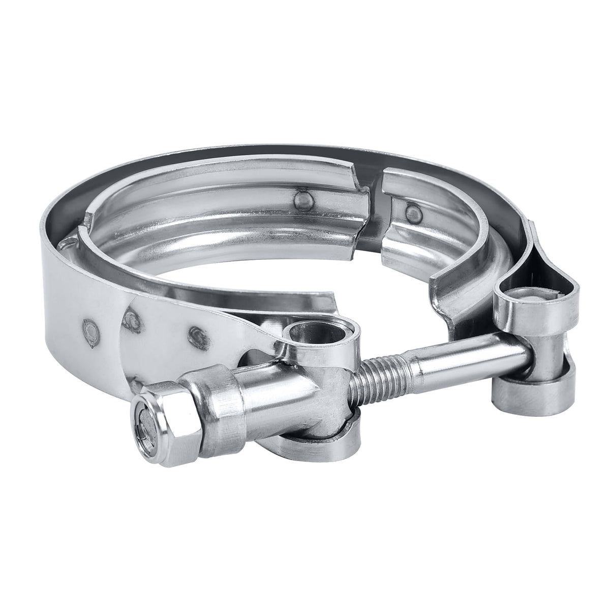 EVIL ENERGY V Band Clamp for Flange Kit Stainless Steel (1, 2.35)
